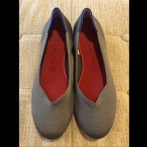 Rothy's "The Flat" shoe in Charcoal